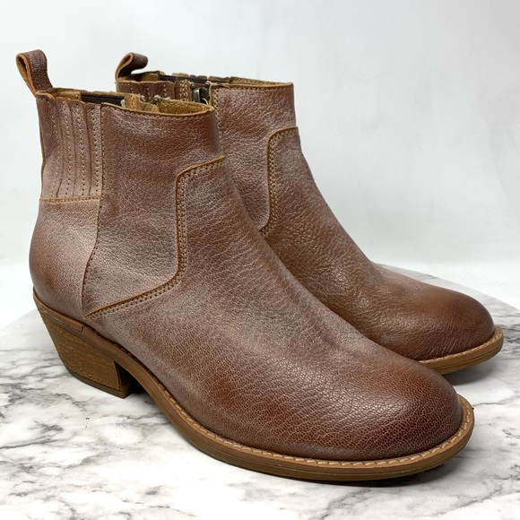 Sofft Shoes - Sofft Ardmore Brown Leather Comfort Booties 7.5 Bohemian Western Classic Casual